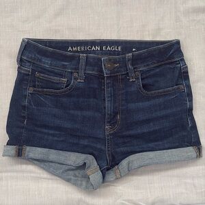 AE blue jean shorts, size 4